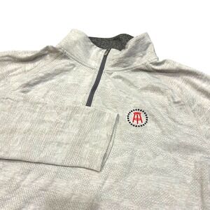 UNRL Barstool Sports Mens Large Gray Camo 1/4 Zip Performance Pullover Sweater